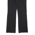 DICKIES Womens Black Slim Straight Trousers W30 L32 Cotton Blend Zip Closure
