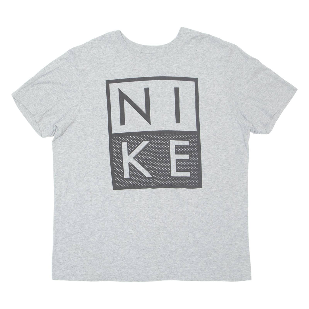 NIKE Athletic Cut Mens T-Shirt Grey L