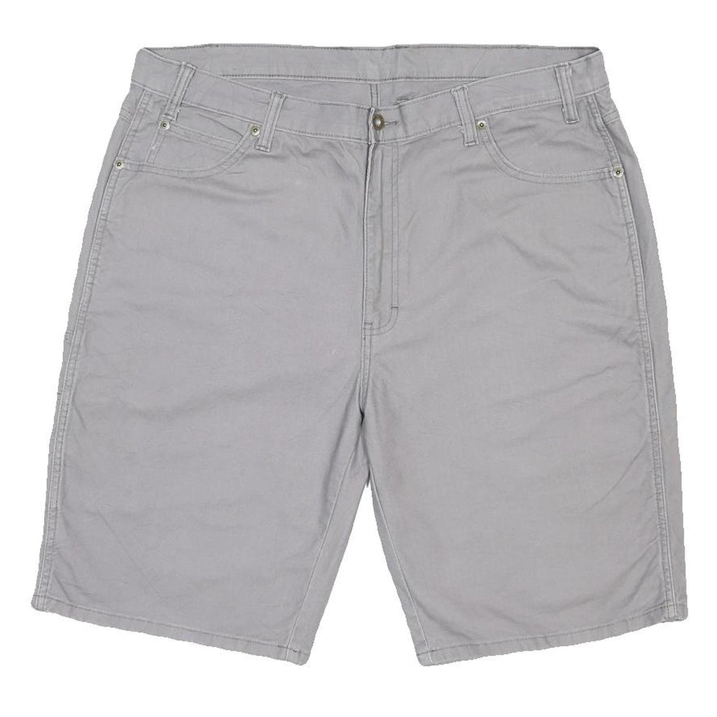 DICKIES Mens Grey Casual Shorts L W40 Relaxed Fit Cotton Blend