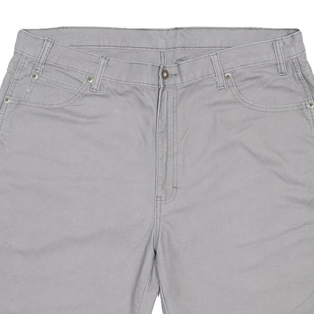 DICKIES Mens Grey Casual Shorts L W40 Relaxed Fit Cotton Blend