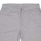 DICKIES Mens Grey Casual Shorts L W40 Relaxed Fit Cotton Blend