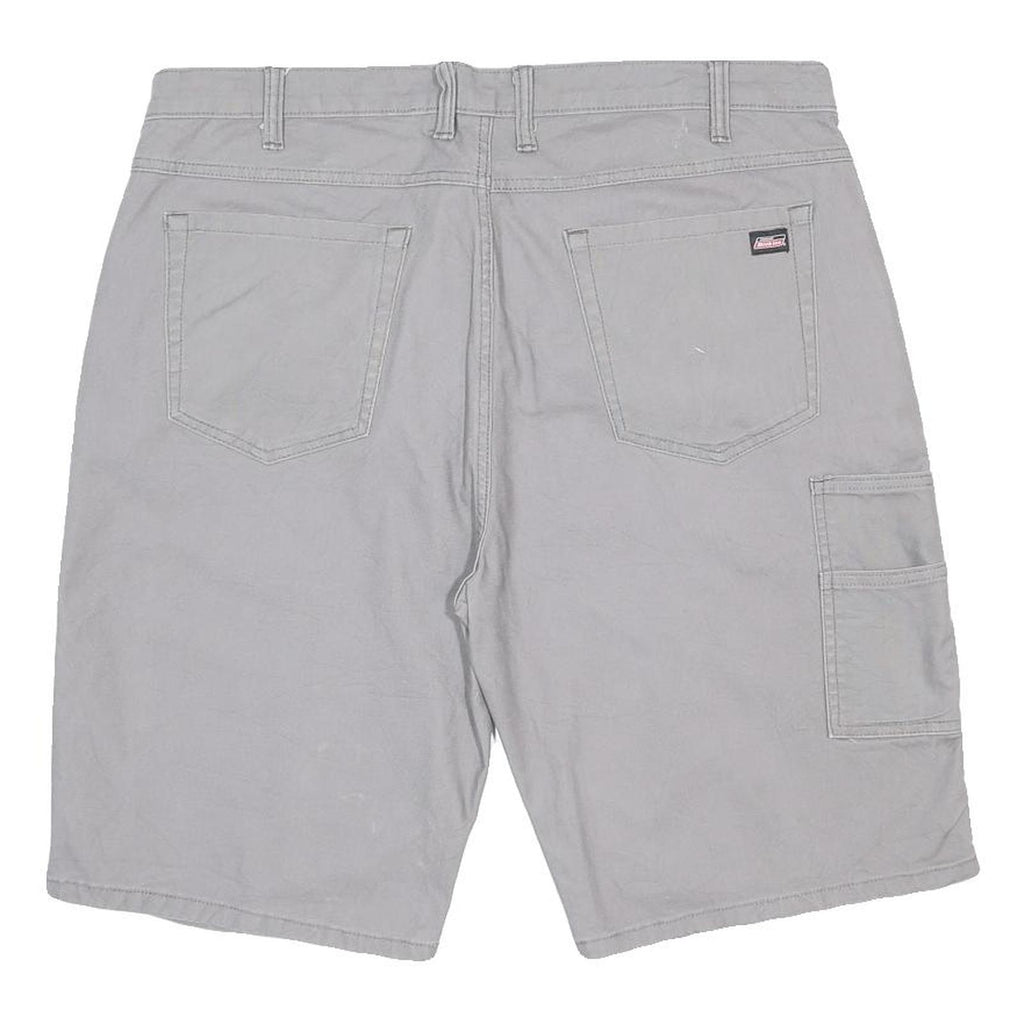 DICKIES Mens Grey Casual Shorts L W40 Relaxed Fit Cotton Blend