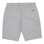 DICKIES Mens Grey Casual Shorts L W40 Relaxed Fit Cotton Blend