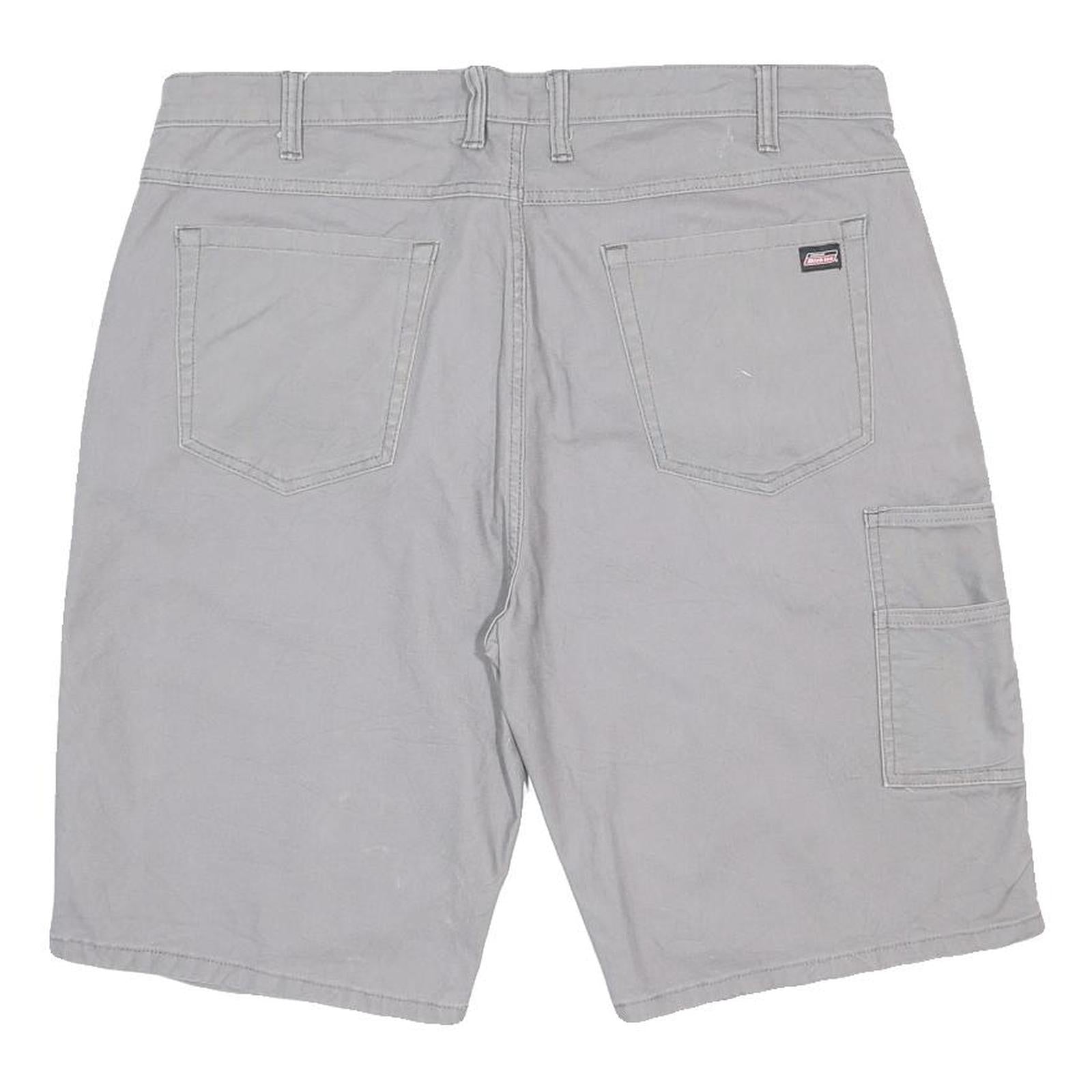 DICKIES Mens Grey Casual Shorts L W40 Relaxed Fit Cotton Blend