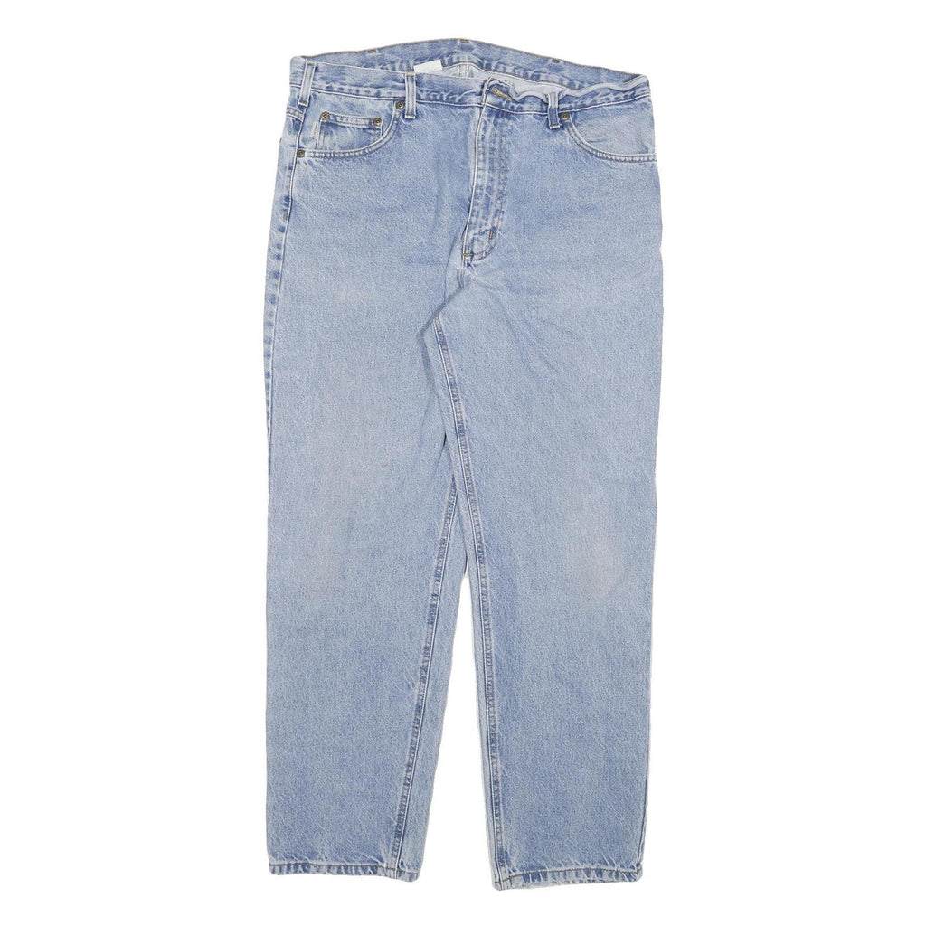 CARHARTT Mens Jeans Blue Relaxed Straight Denim Light W36 L30 Casual Workwear