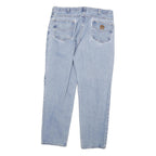 CARHARTT Mens Jeans Blue Relaxed Straight Denim Light W36 L30 Casual Workwear
