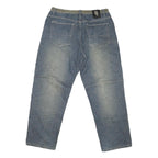 PHAT FARM Mens Jeans Blue & Khaki Regular Straight Denim Medium W38 L32 Casual