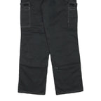 DICKIES Mens Regular Black Cotton Blend Cargo Trousers W32 L30 Workwear Zip