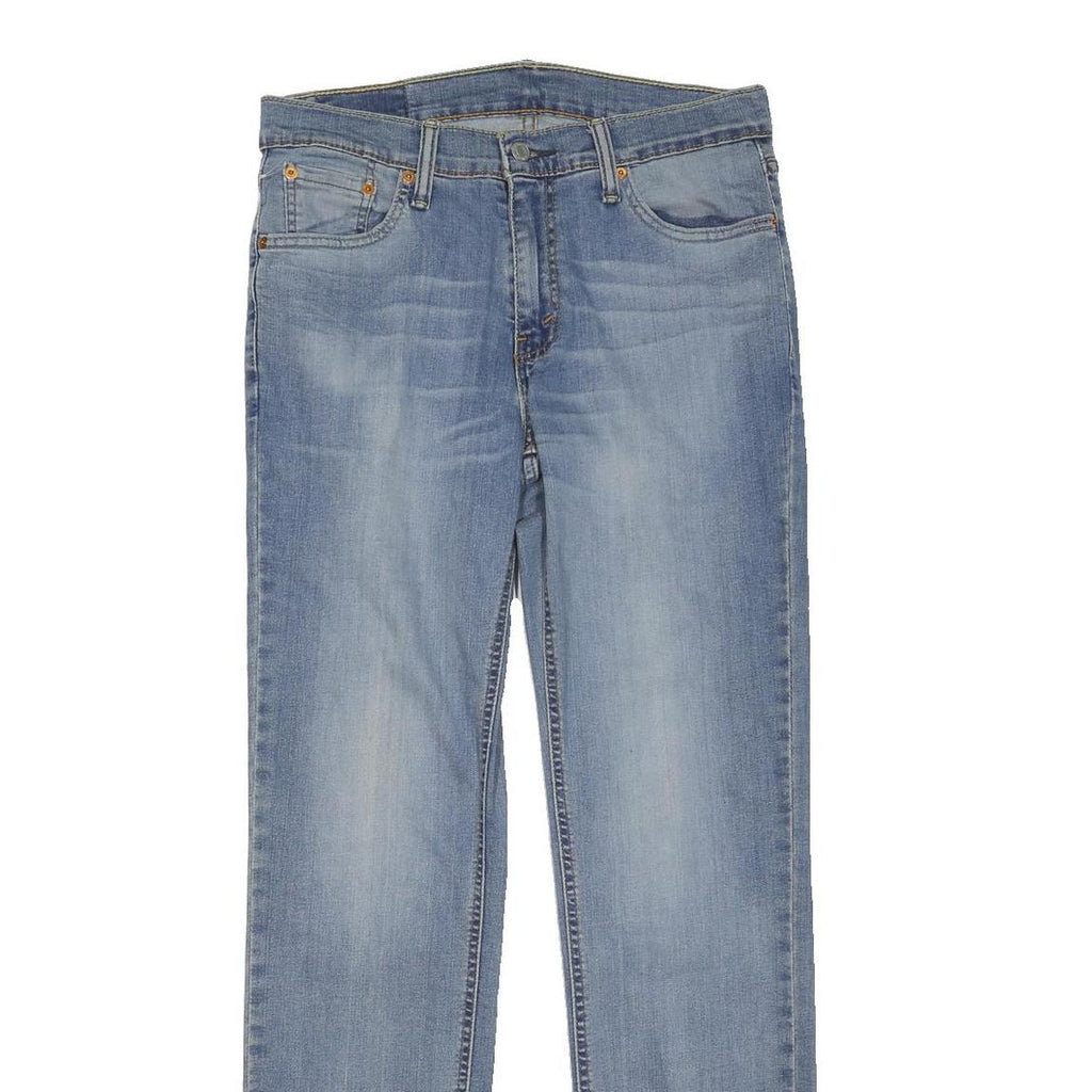 LEVI'S 541 Womens Jeans Blue Regular Straight Denim Light W31 L32 Button Closure