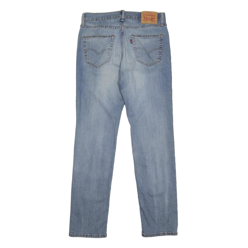 LEVI'S 541 Womens Jeans Blue Regular Straight Denim Light W31 L32 Button Closure
