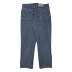 TRACK Mens Regular Blue Jeans Denim W34 L31 Cotton Blend Zip Casual Classic Fit