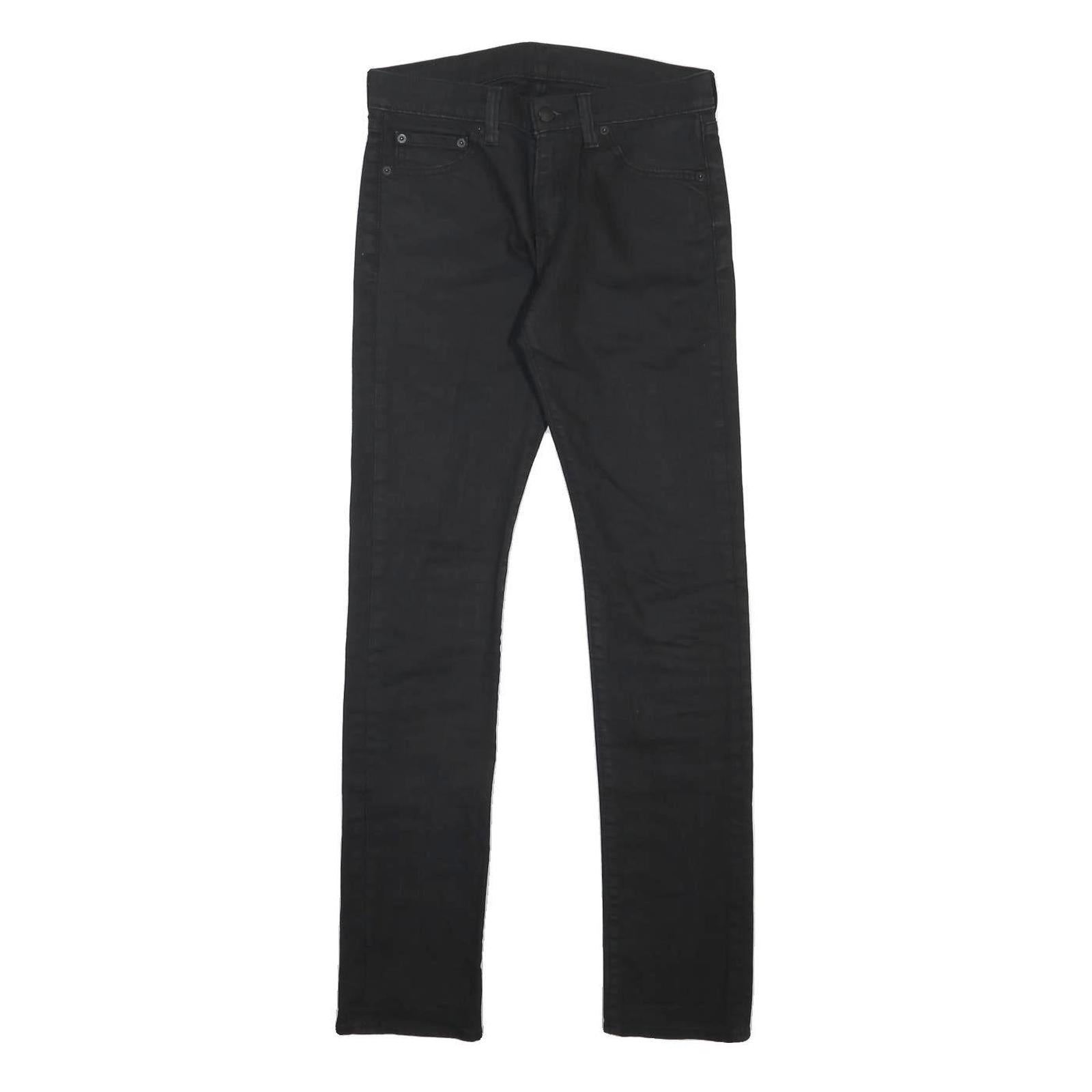 LEVI'S 510 Mens Black Slim Skinny Denim Raw W30 L34 Stretch Cotton Blend Jeans