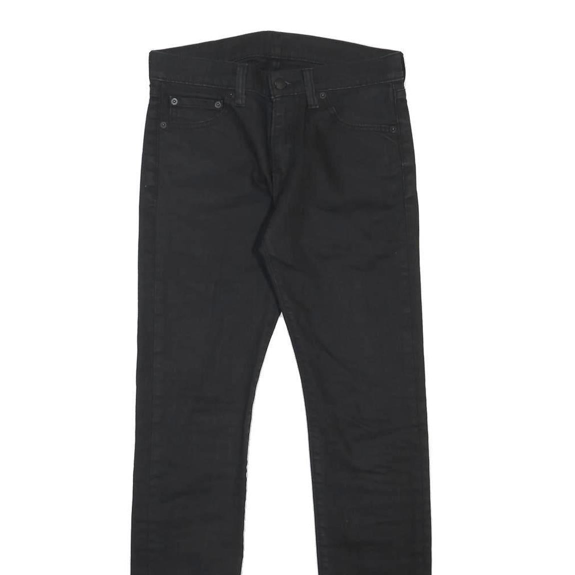 LEVI'S 510 Mens Black Slim Skinny Denim Raw W30 L34 Stretch Cotton Blend Jeans