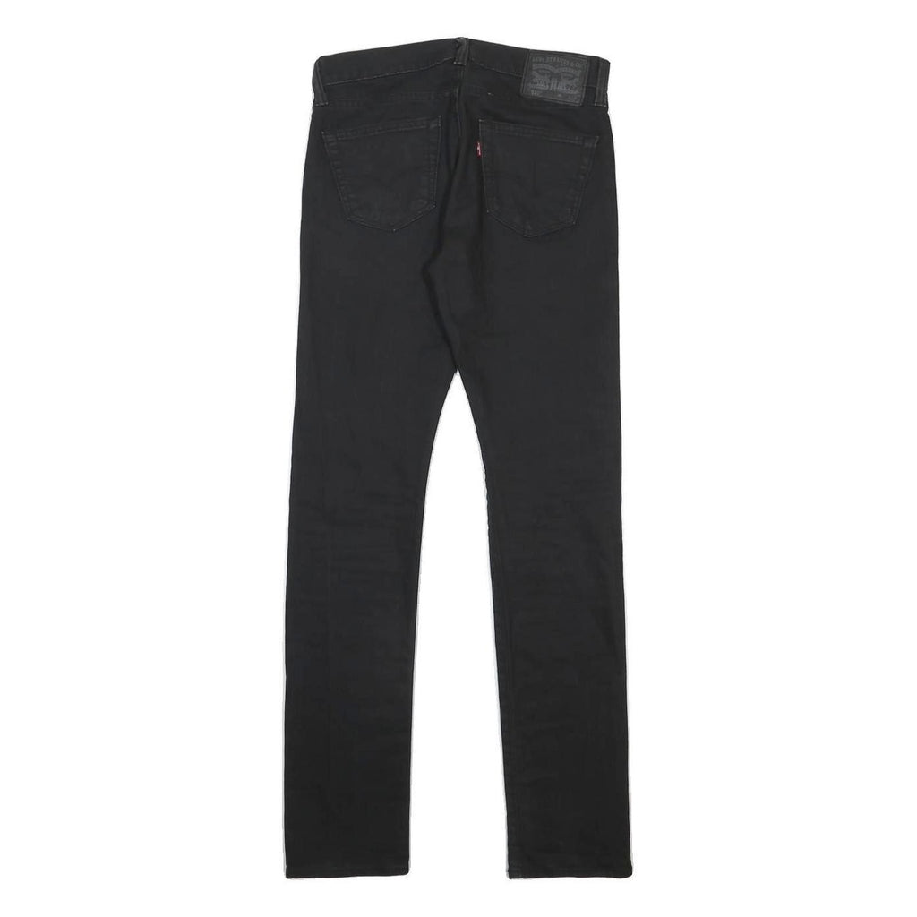 LEVI'S 510 Mens Black Slim Skinny Denim Raw W30 L34 Stretch Cotton Blend Jeans