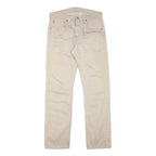 LEVI'S Mens Cotton Blend Beige Regular Fit Straight Leg Trousers W30 L30 Casual