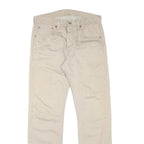 LEVI'S Mens Cotton Blend Beige Regular Fit Straight Leg Trousers W30 L30 Casual