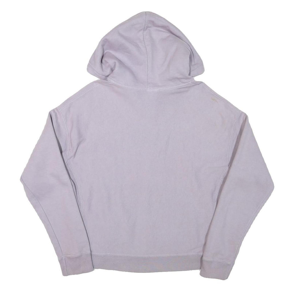 CHAMPION Womens Lilac Hoodie L Cotton Blend Pullover Drawstring Hood Sweatshirt
