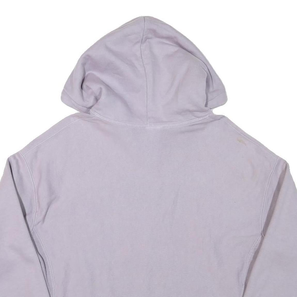 CHAMPION Womens Lilac Hoodie L Cotton Blend Pullover Drawstring Hood Sweatshirt