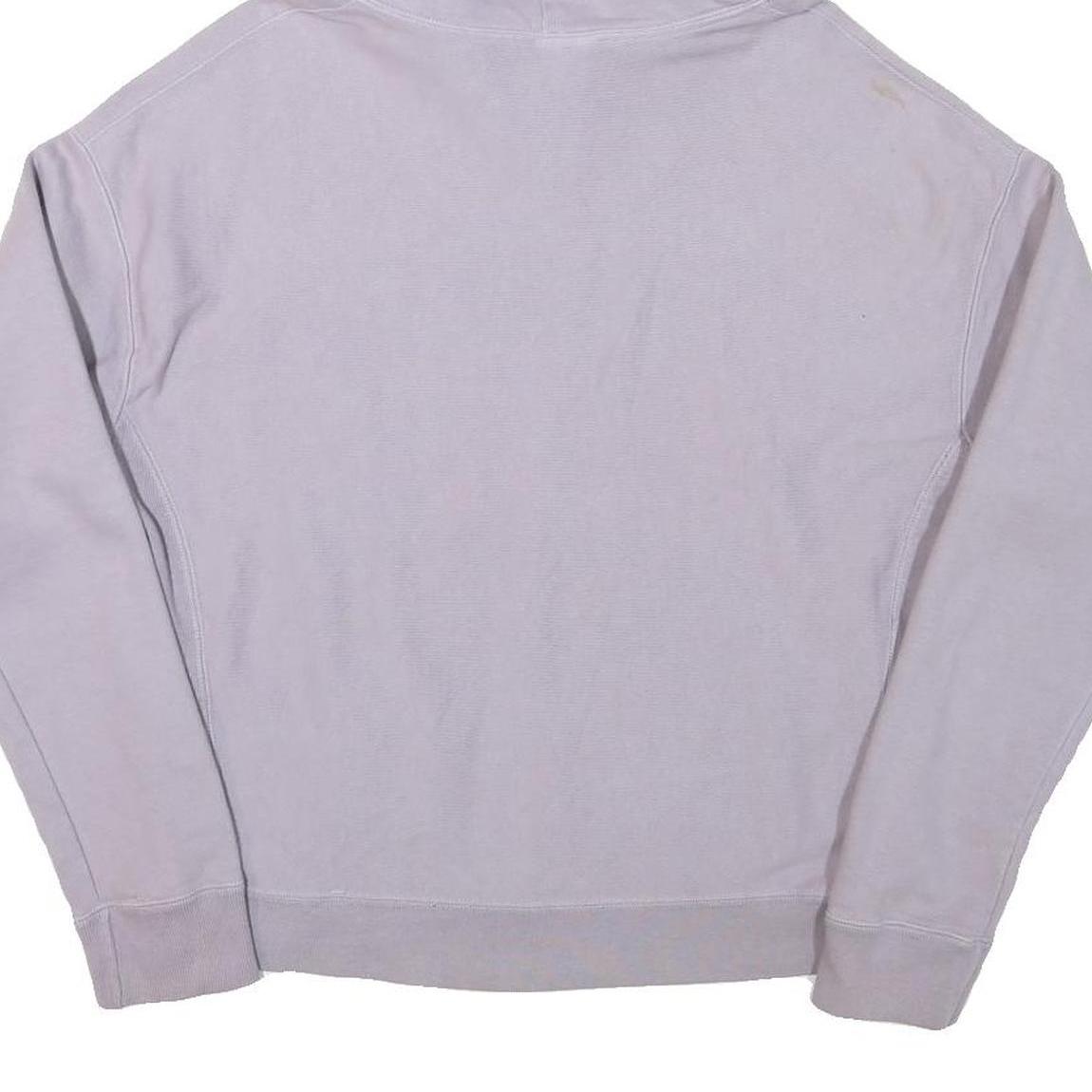 CHAMPION Womens Lilac Hoodie L Cotton Blend Pullover Drawstring Hood Sweatshirt