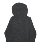 NIKE Womens Dark Grey Hoodie Zip Up S Cotton Blend Lightweight Casual