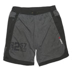 REEBOK Mens Shorts Black & Grey Sports Casual M W30 Polyester Blend