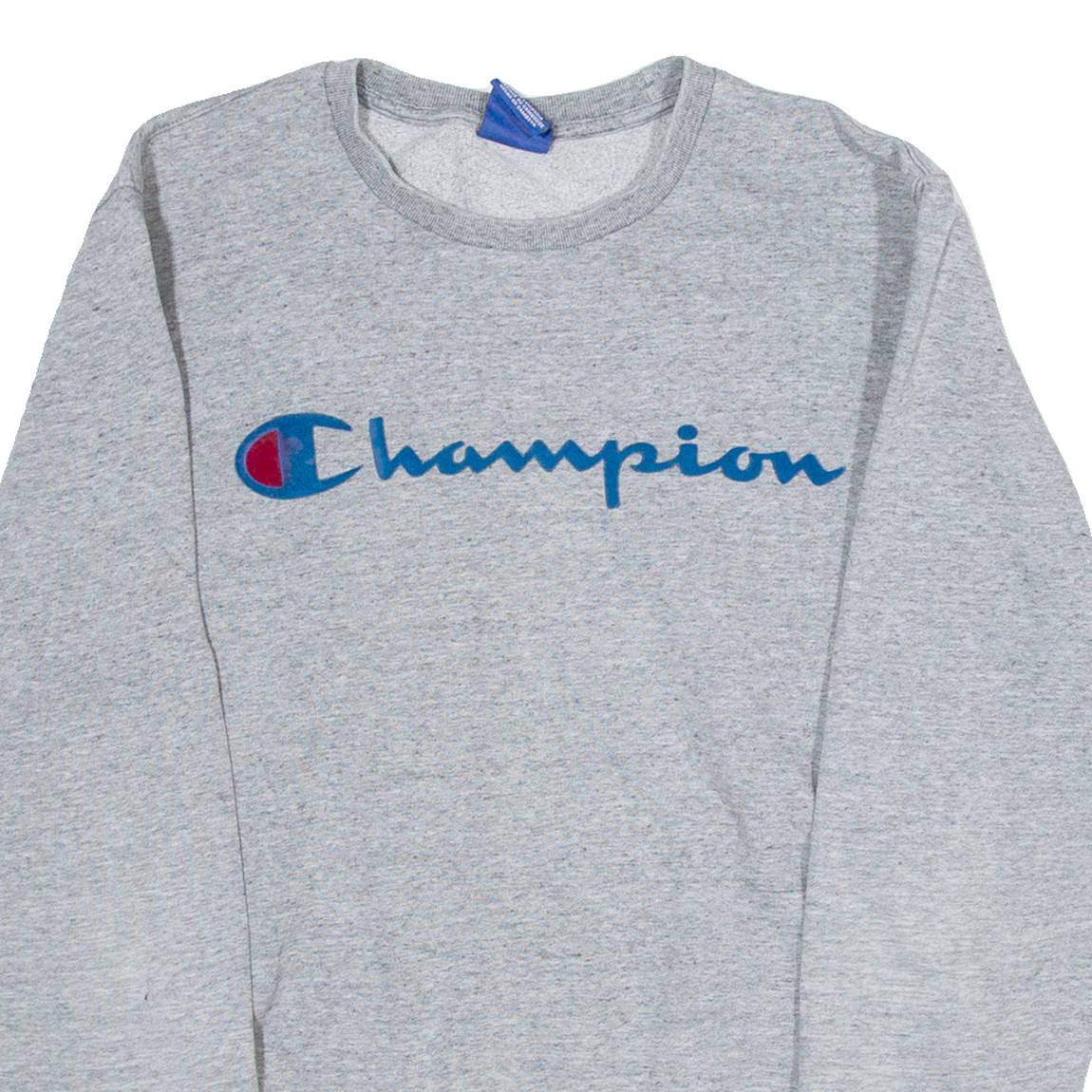 CHAMPION Womens Sweatshirt Grey S