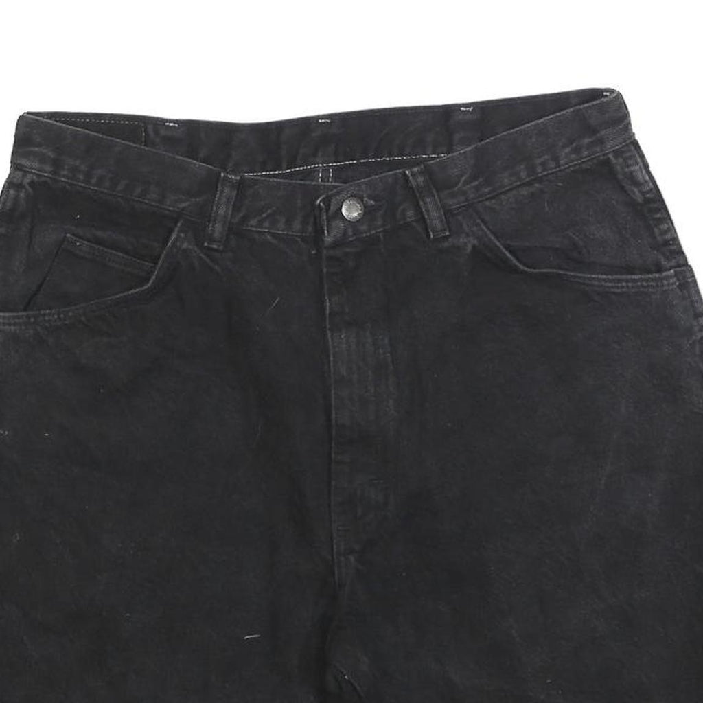 WRANGLER Mens Black Casual Cotton Blend Shorts M W33 Classic Fit Denim Style