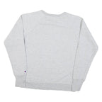 CHAMPION Mens Grey Cotton Blend Crew Neck M Sweatshirt Classic Logo Pullover