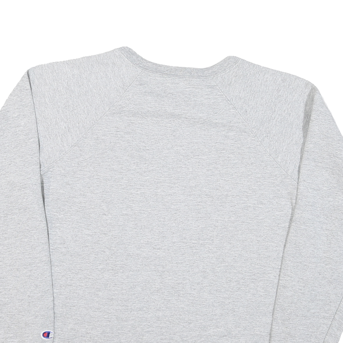 CHAMPION Mens Grey Cotton Blend Crew Neck M Sweatshirt Classic Logo Pullover