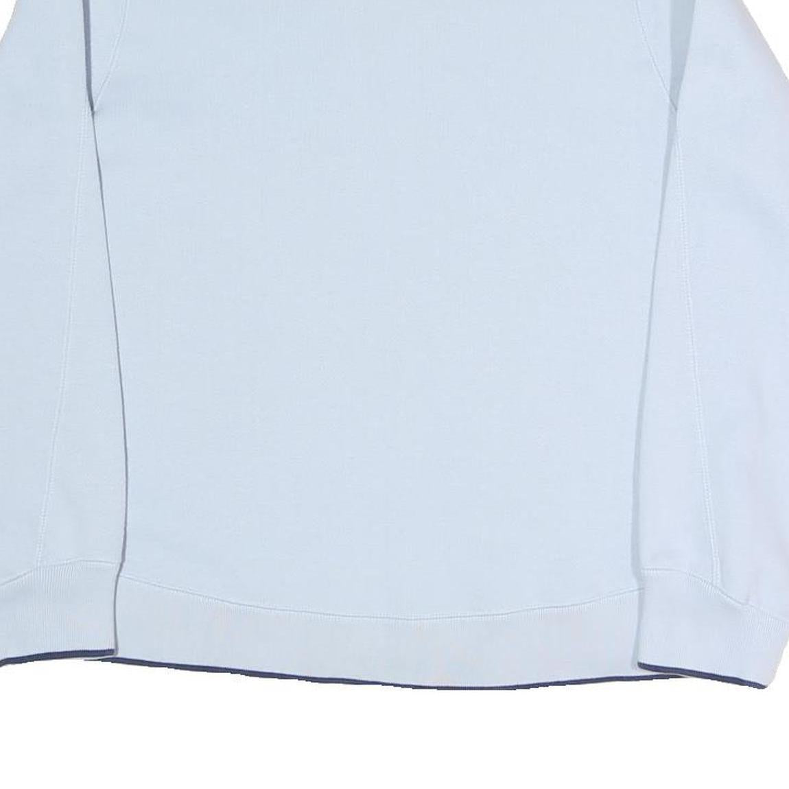 ELLESSE Womens Blue Crew Neck UK 12 Cotton Blend Sweatshirt Casual Pullover