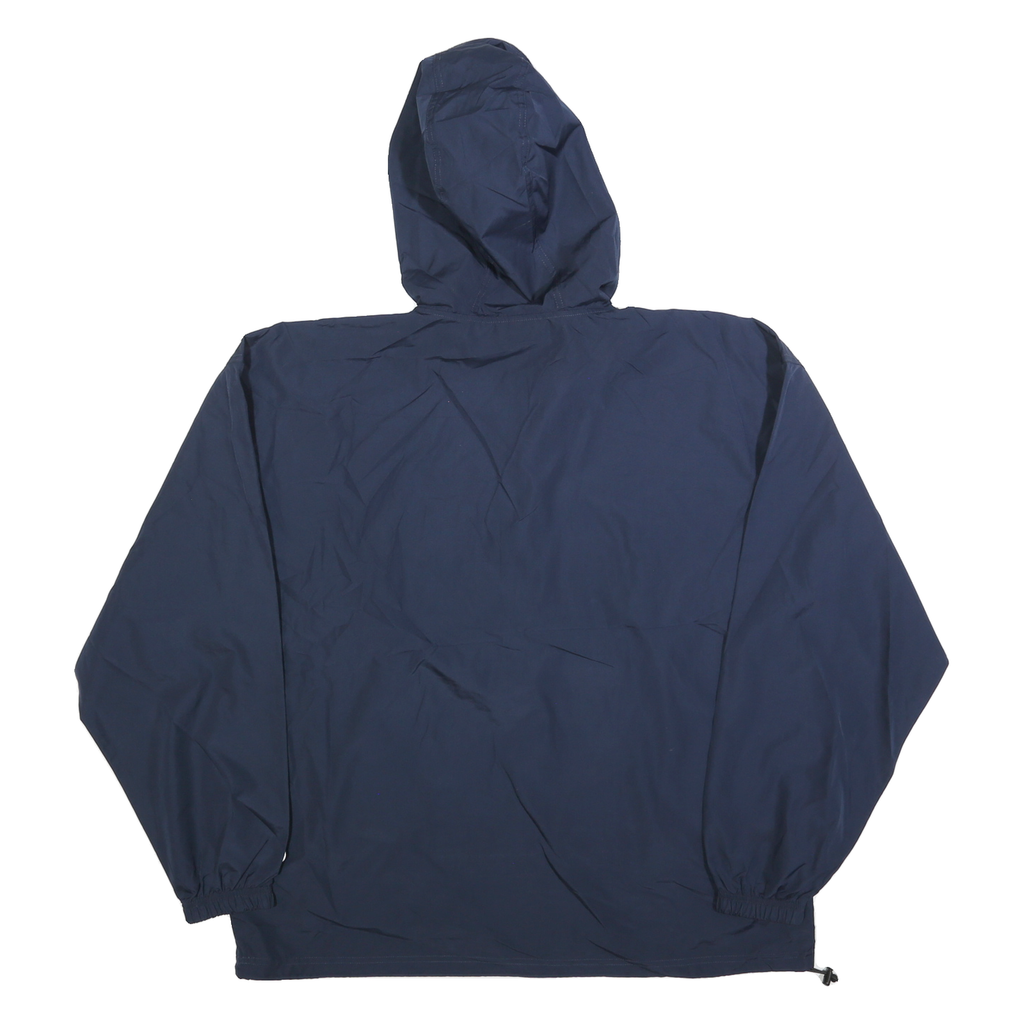CHAMPION Mens Navy Blue UC Davis Aggies Half Zip Jacket XL Polyester Hooded