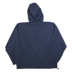 CHAMPION Mens Navy Blue UC Davis Aggies Half Zip Jacket XL Polyester Hooded