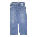 DICKIES Mens Jeans Blue Regular Straight Denim Medium W36 L30 Workwear