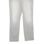 DKNY Womens Regular Fit Light Grey Denim Jeans Cotton Blend W32 L28 Stylish Zip