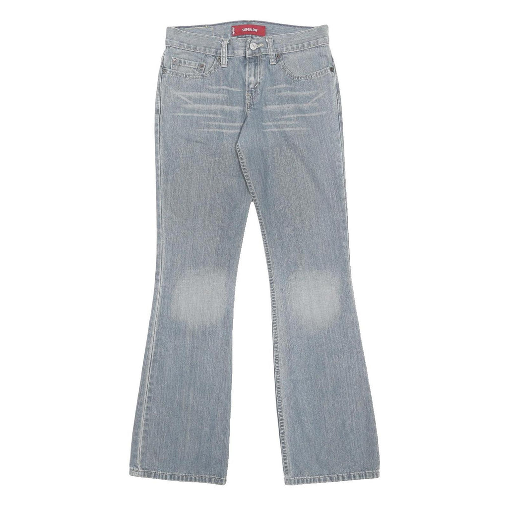 LEVI'S 518 Womens Jeans Blue Regular Bootcut Denim Light W28 L32 Superlow