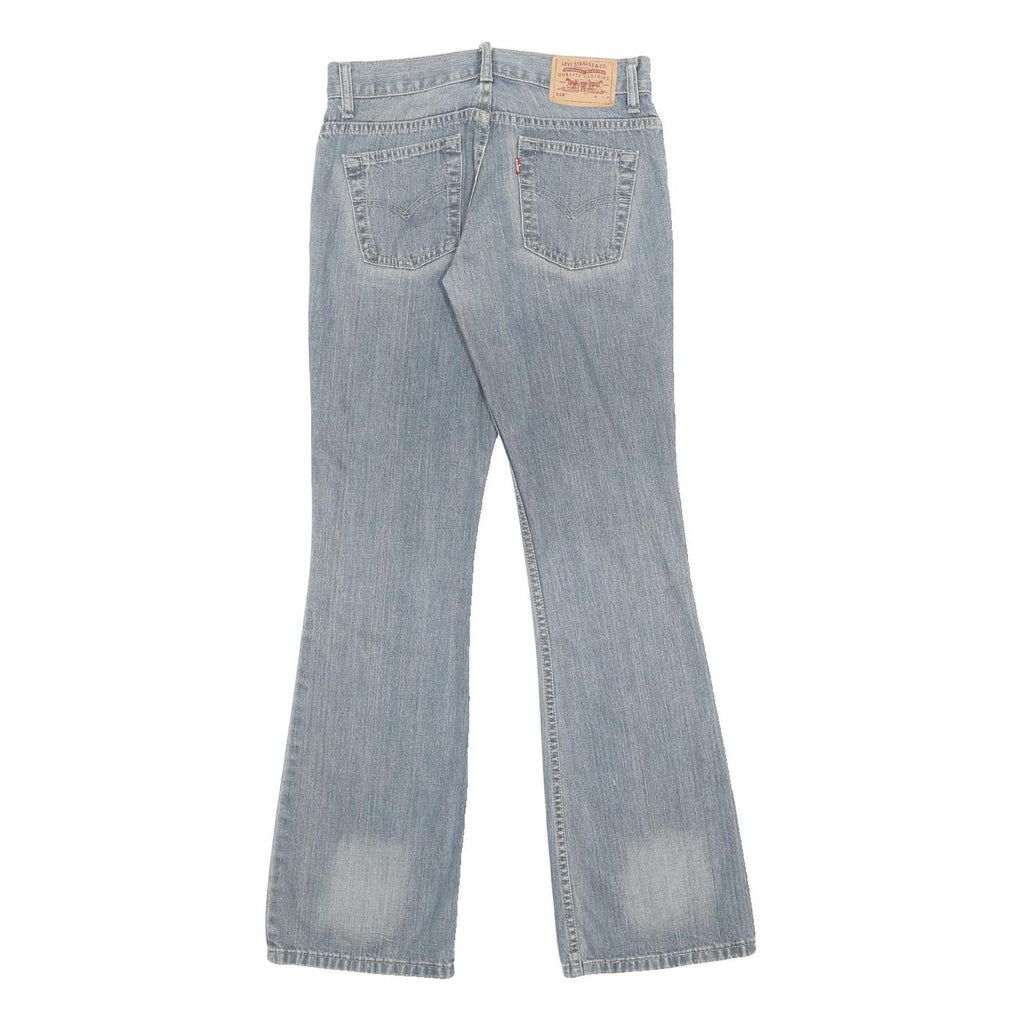 LEVI'S 518 Womens Jeans Blue Regular Bootcut Denim Light W28 L32 Superlow