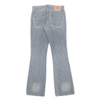 LEVI'S 518 Womens Jeans Blue Regular Bootcut Denim Light W28 L32 Superlow