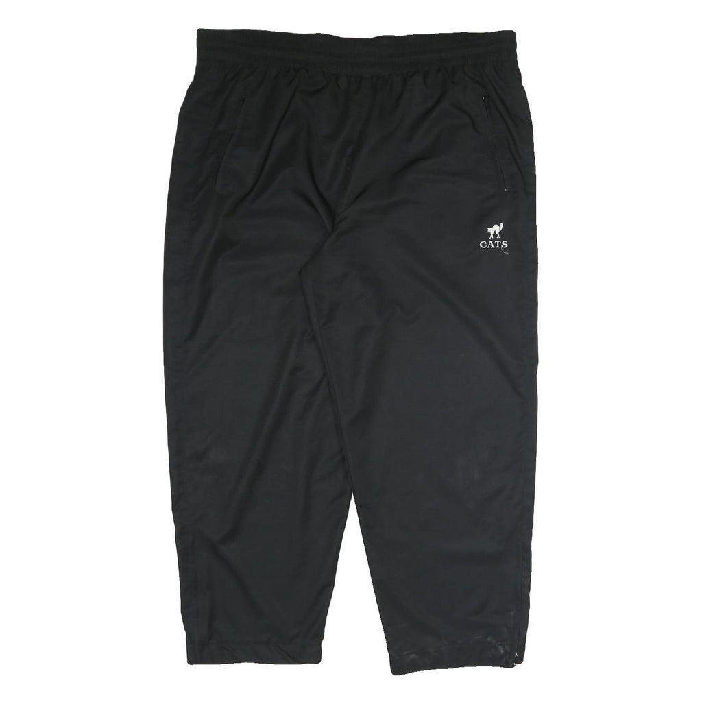 CATS Mens Joggers Black 3XL W44 L29 Polyester Blend Straight Fit Casual Comfort