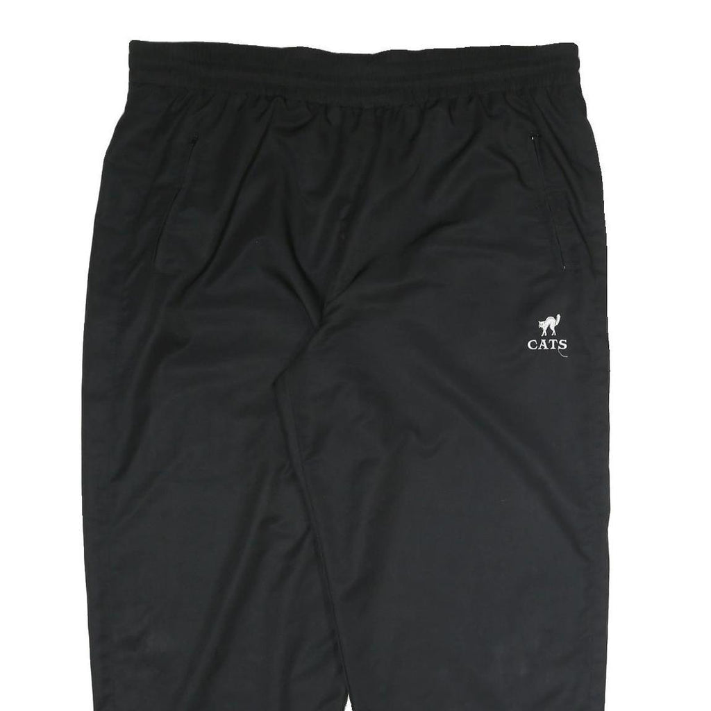 CATS Mens Joggers Black 3XL W44 L29 Polyester Blend Straight Fit Casual Comfort