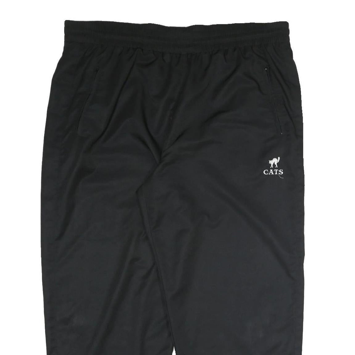 CATS Mens Joggers Black 3XL W44 L29 Polyester Blend Straight Fit Casual Comfort