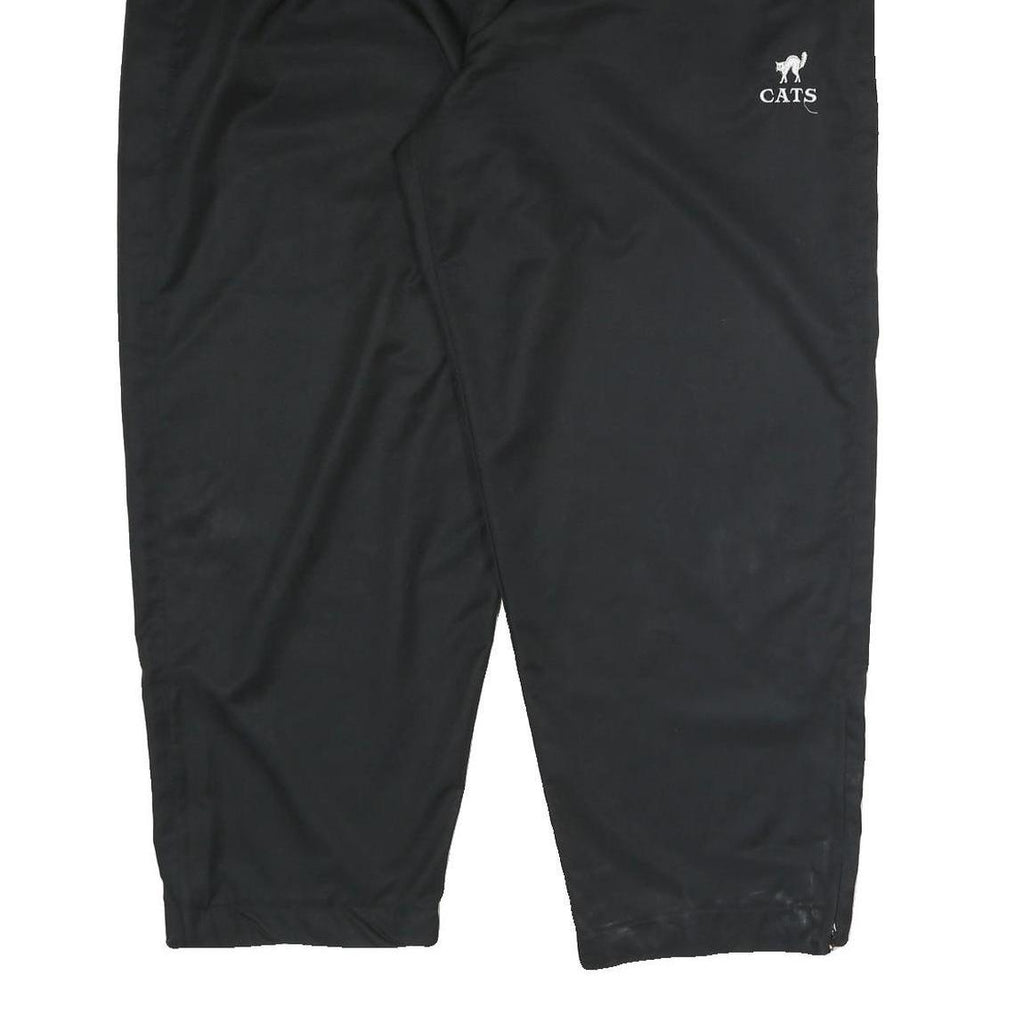 CATS Mens Joggers Black 3XL W44 L29 Polyester Blend Straight Fit Casual Comfort