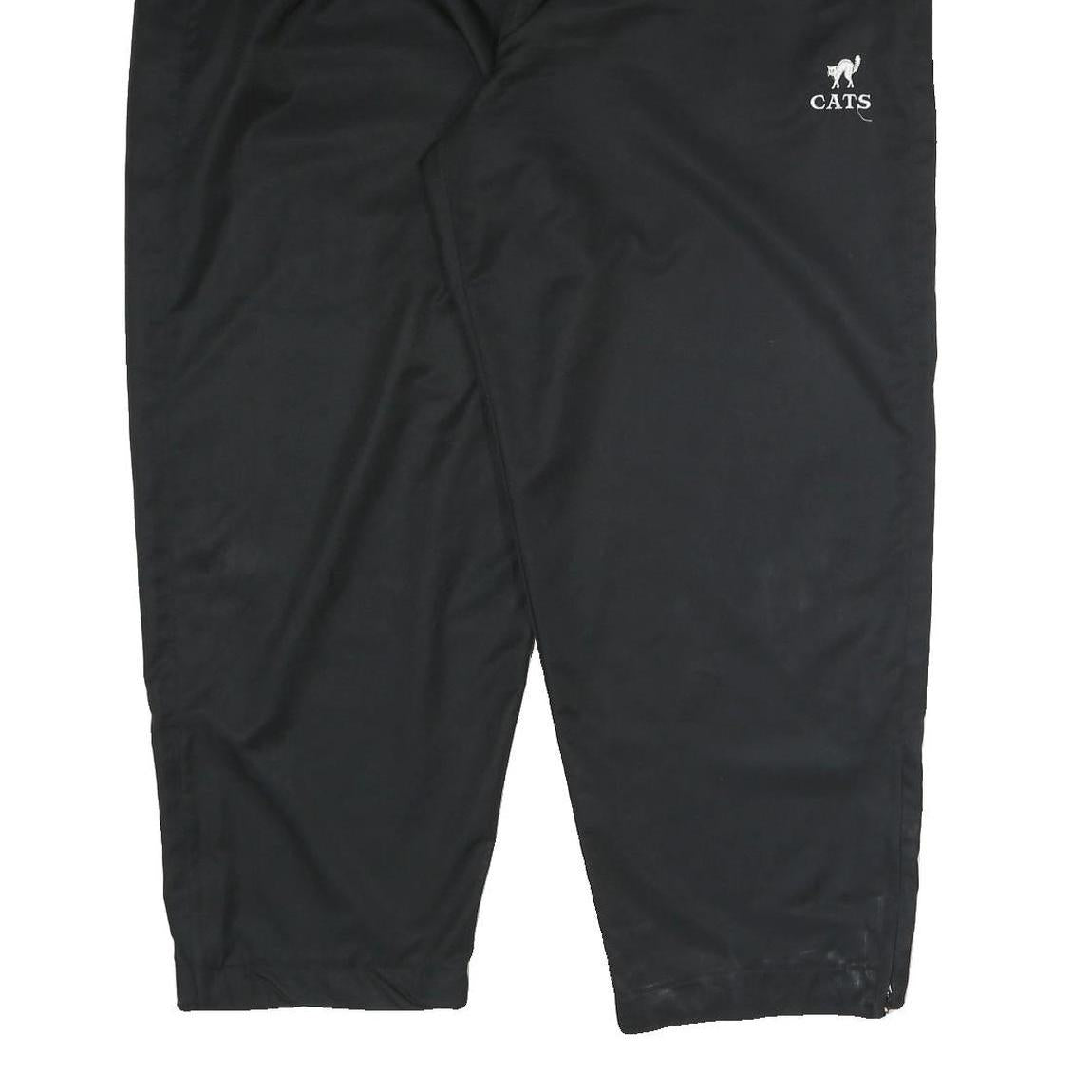 CATS Mens Joggers Black 3XL W44 L29 Polyester Blend Straight Fit Casual Comfort