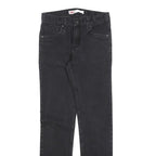 LEVI'S 510 Girls Slim Black Denim Medium Wash W27 L30 Cotton Blend Zip Jeans