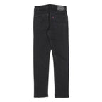 LEVI'S 510 Girls Slim Black Denim Medium Wash W27 L30 Cotton Blend Zip Jeans