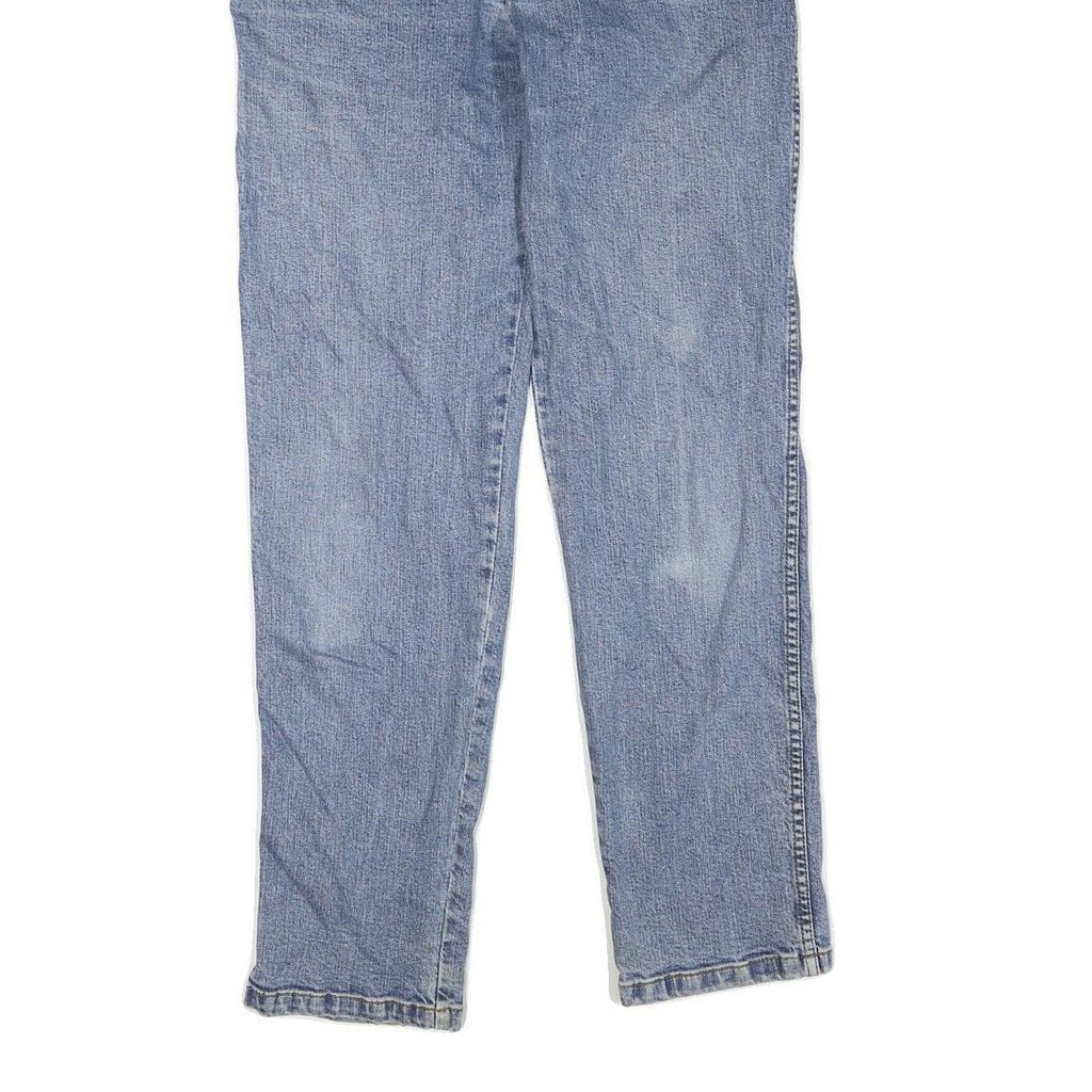 WRANGLER Womens Light Blue Regular Straight Denim Jeans W28 L32 Classic Fit Zip