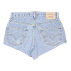 LEVI'S Womens Denim Blue Shorts Relaxed Fit L W33 Casual Cotton Blend