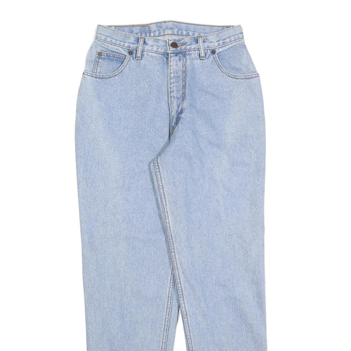 AUTHENTIC Womens Jeans Blue Regular Straight Denim Light W26 L30 Cotton Blend