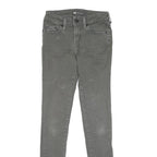 LEVI'S 535 Legging Womens Jeans Grey Slim Skinny Denim W24 L30 Cotton Blend