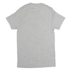 CAT Mens Grey Plain Cotton T-Shirt S Short Sleeve Crew Neck Basic Casual