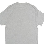 CAT Mens Grey Plain Cotton T-Shirt S Short Sleeve Crew Neck Basic Casual